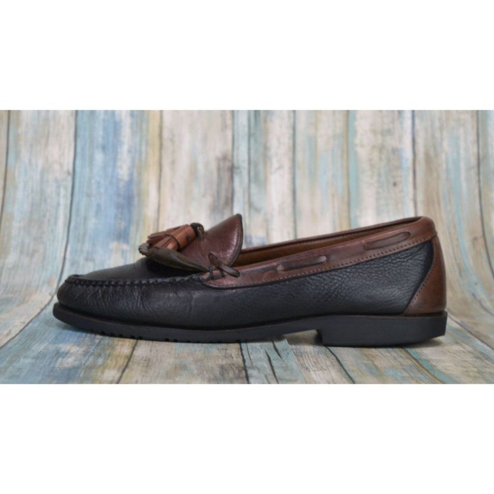 Allen Edmonds Nashua Men's Tassel Loafers Size 11 Black Brown Dress Shoes - Picture 3 of 10